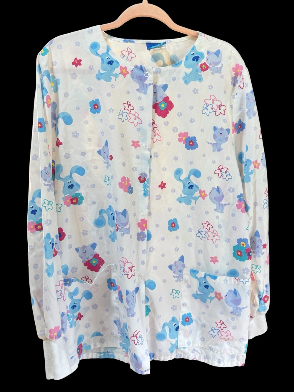 Nickelodeon Blue's Clues Vintage scrub jacket Nostalgiacore Kitsch Fashion